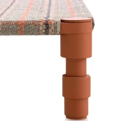 Garden Layers Single Indian Bed - Tartan Terracotta
