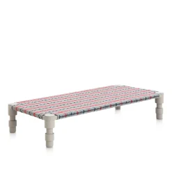 Garden Layers Single Indian Bed - Tartan Blue