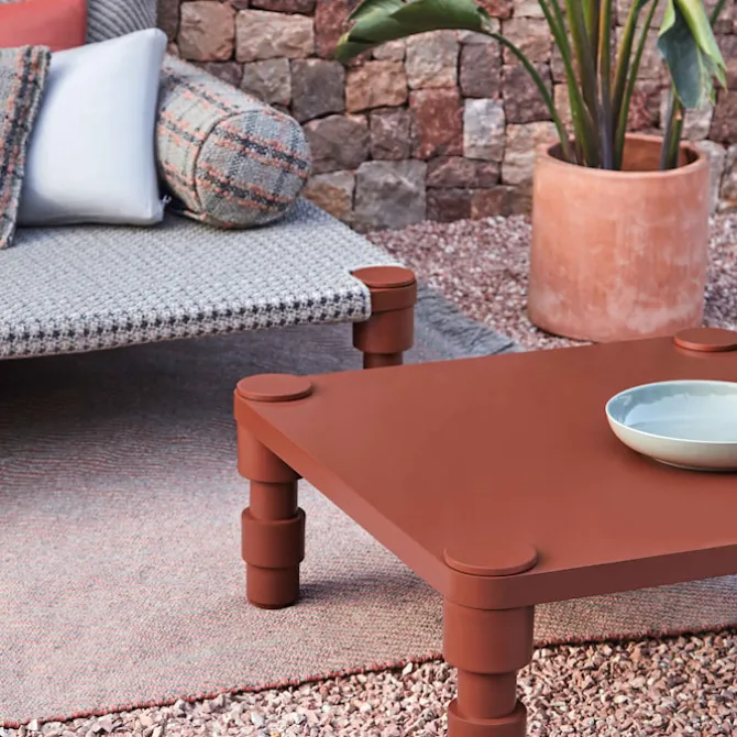 Garden Layers Single Indian Bed - Gofre Terracotta