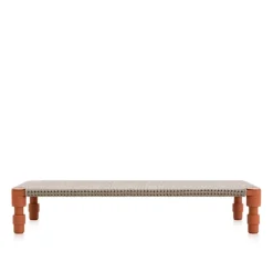 Garden Layers Single Indian Bed - Gofre Terracotta