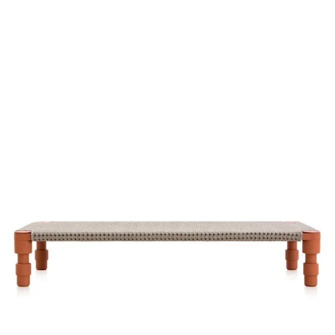 Garden Layers Single Indian Bed - Gofre Terracotta