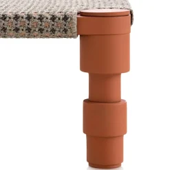 Garden Layers Single Indian Bed - Gofre Terracotta