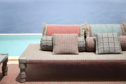 Garden Layers Small Cushion - Gofre Blue