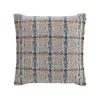 Garden Layers Small Cushion - Checks Blue