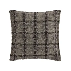 Garden Layers Small Cushion - Checks Green