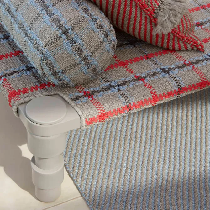 Garden Layers Small Roll - Checks Blue