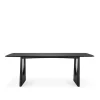 Geometric Dining Table Black Oak