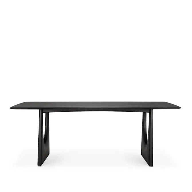 Geometric Dining Table Black Oak