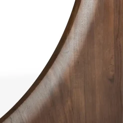 Geometric Dining Table Brown Varnished Teak