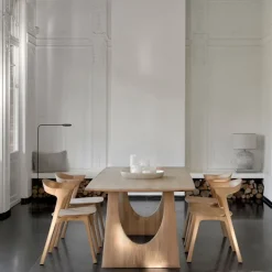 Geometric Dining Table Oak