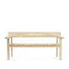 GL101 Timbur Outdoor Bench, Ubehandlet teak