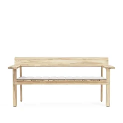GL101 Timbur Outdoor Bench, Ubehandlet teak