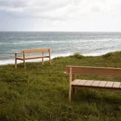 GL101 Timbur Outdoor Bench, Ubehandlet teak