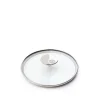 Glass Lid M'360 Glass/Steel - 18 cm