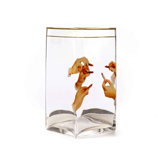 Glass Vase Big - Lipstick