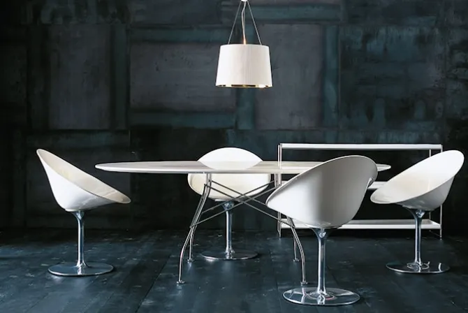 Glossy Oval Table