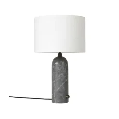 Gravity bordlampe liten grå marmor