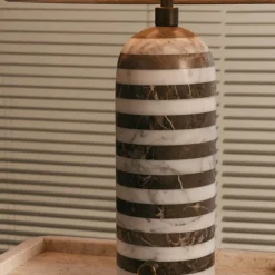 Gravity bordlampe liten grå marmor