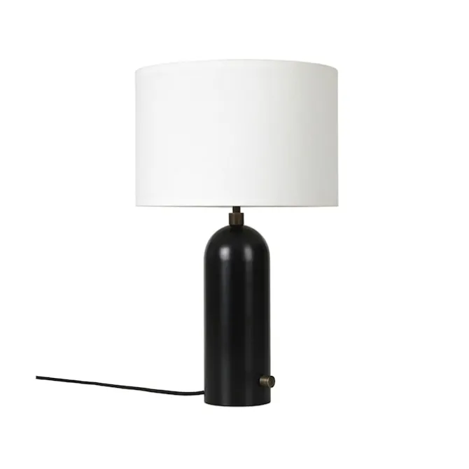 Gravity bordlampe liten svart stål