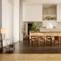 Gravity bordlampe stor svart marmor