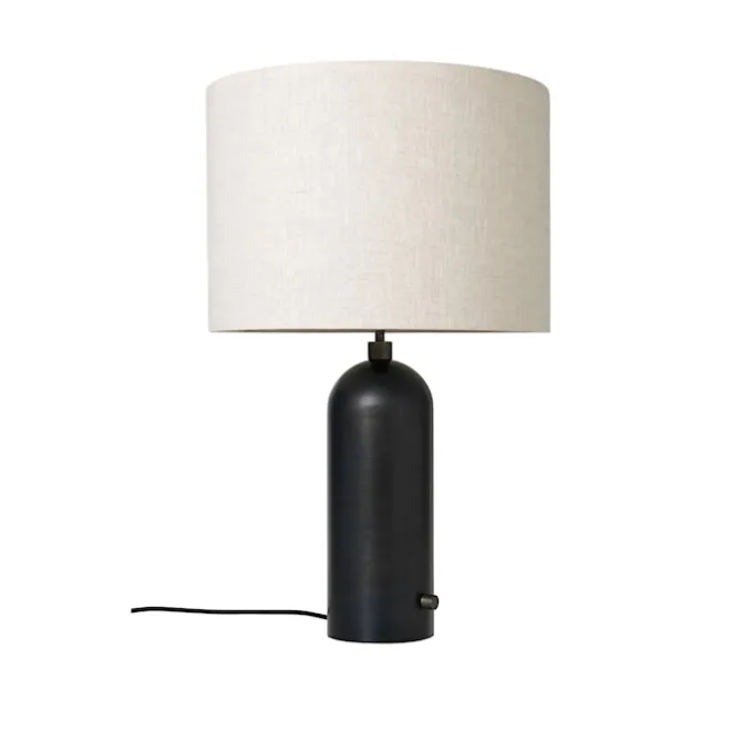 Gravity bordlampe stor svart stål