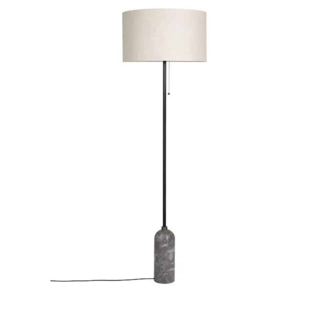 Gravity gulvlampe grå marmor