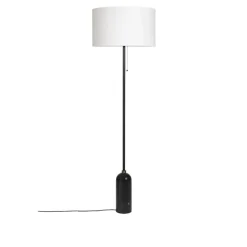 Gravity gulvlampe svart marmor