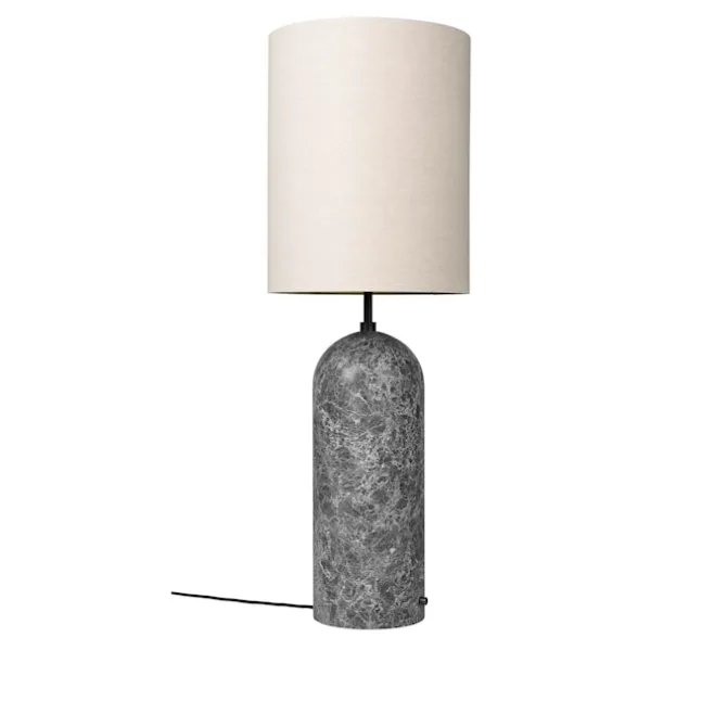Gravity gulvlampe XL High grå marmor