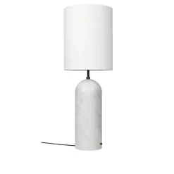 Gravity gulvlampe XL High hvit marmor