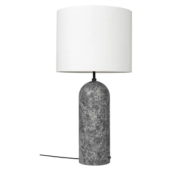 Gravity gulvlampe XL Low grå marmor