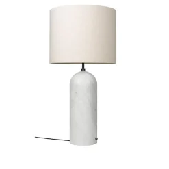 Gravity gulvlampe XL Low hvit marmor