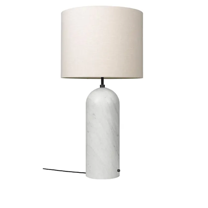 Gravity gulvlampe XL Low hvit marmor