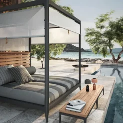 Grid Cabana Teak Back
