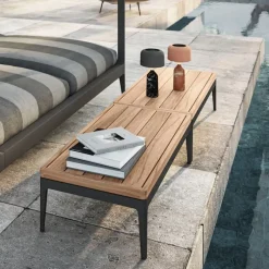 Grid Coffee Table Teak