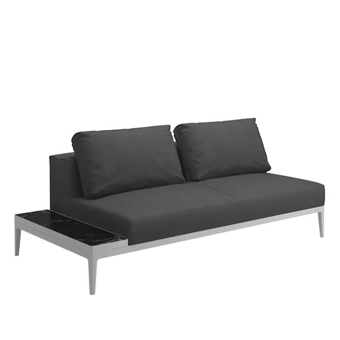 Grid End Table Unit Nero Ceramic