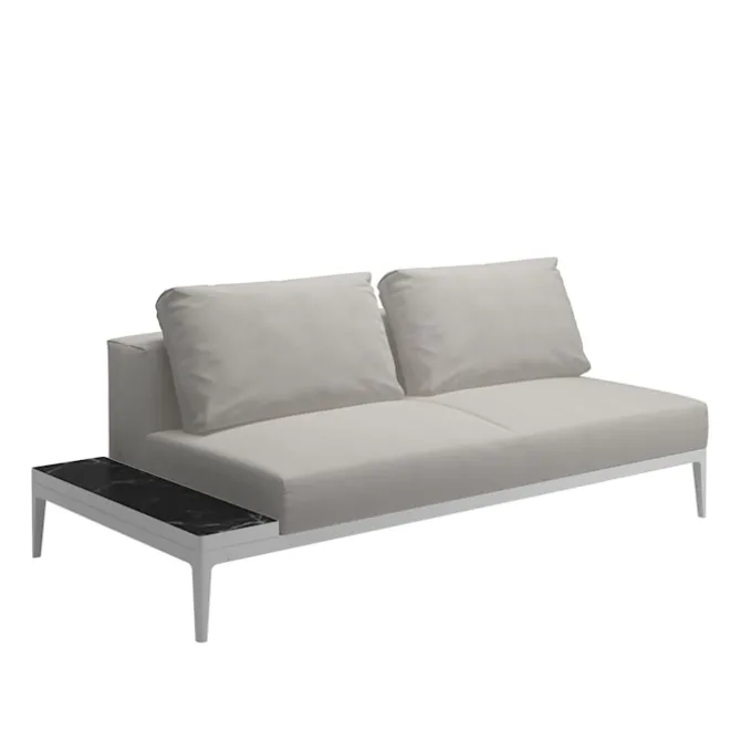 Grid End Table Unit Nero Ceramic