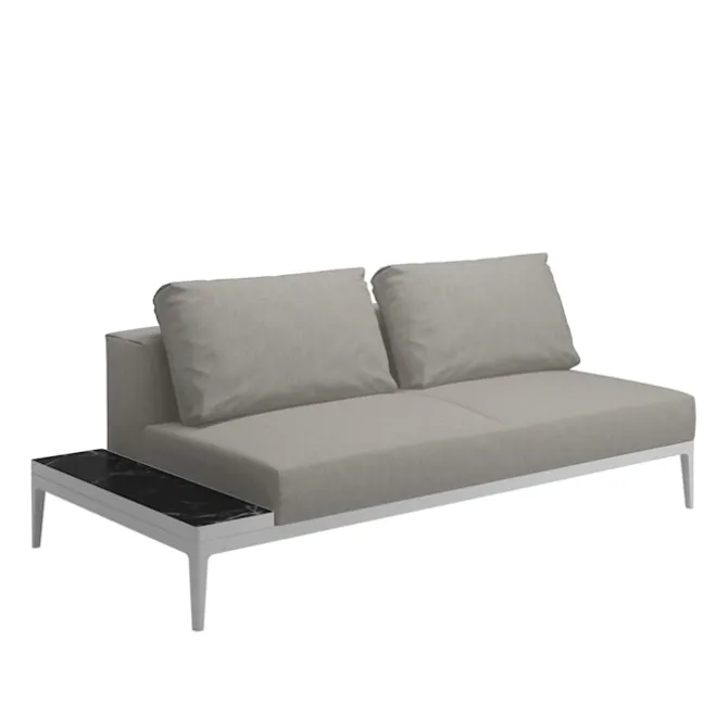 Grid End Table Unit Nero Ceramic