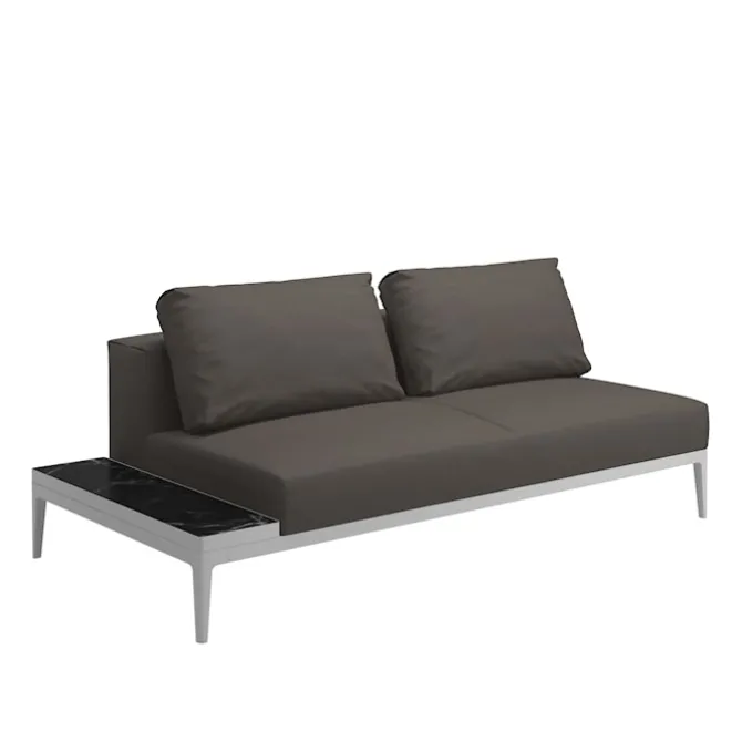 Grid End Table Unit Nero Ceramic