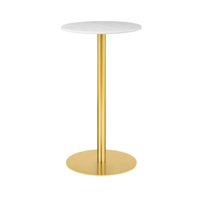 GUBI 1.0 barbord Ø60 cm messing
