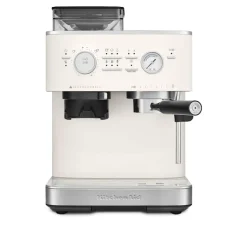 Halvautomatisk espressomaskin med kvern porselen hvit 5KES6551EPL