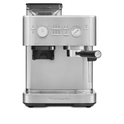 Halvautomatisk espressomaskin med kvern i rustfritt stål 5KES6551ESX