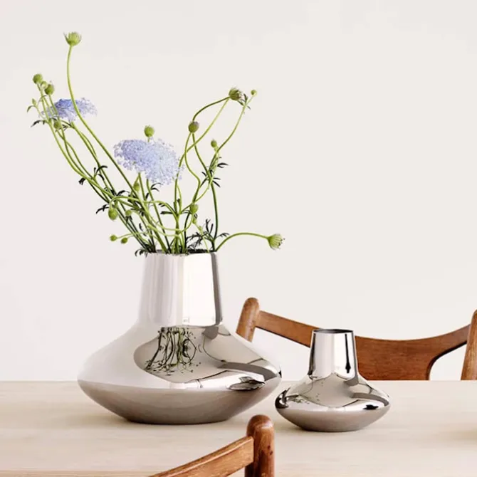 Henning Koppel vase i rustfritt stål