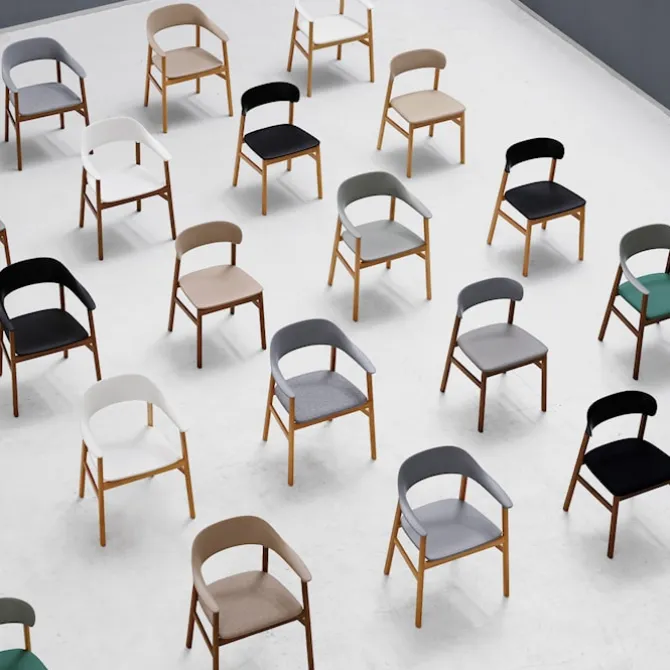 Herit Armchair Upholstery Oak