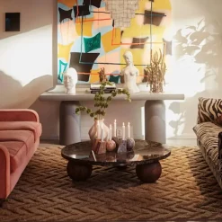 Herringbone Brown Rug