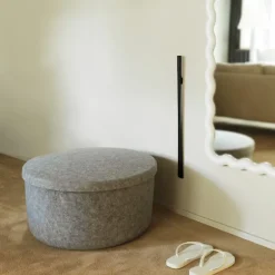 Hide Storage Pouf Large