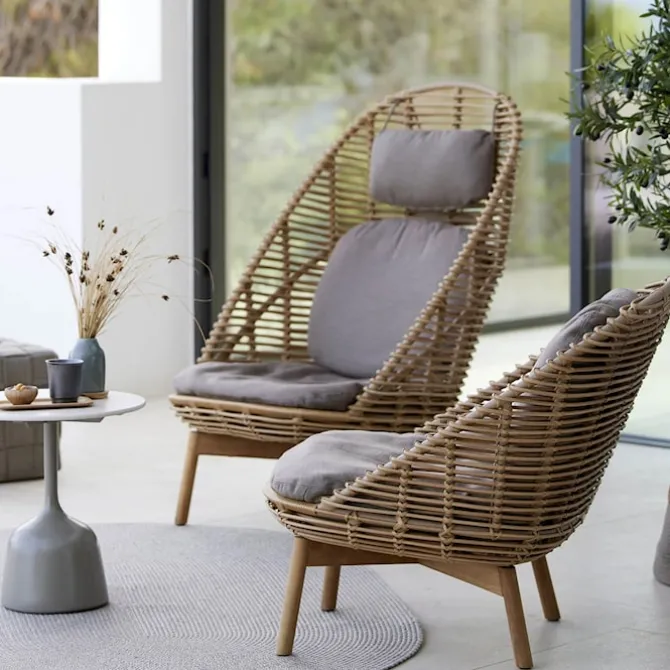 Hive Highback Lenestol Med Teak Ben