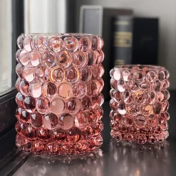 Hurricane Lamp Boule Large Rosé