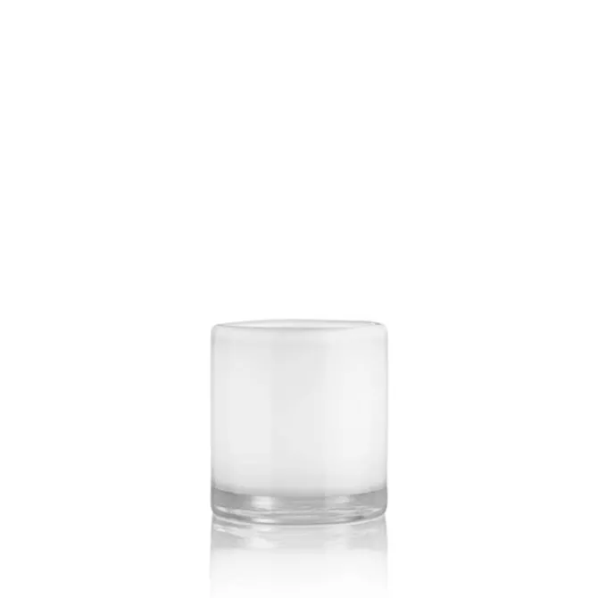 Hurricane White Candle Holder