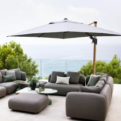 Hyde luxe tilt parasoll tre, 3x3 m