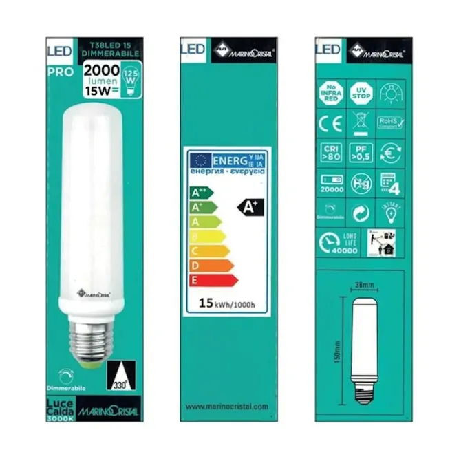 IC Lights - LED E27 15W 3000K RF28666